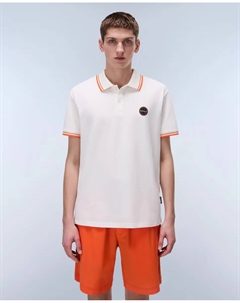 Мужская рубашка-поло Macas с короткими рукавами из пике, белый Napapijri