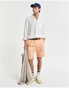 Мужские шорты чинос с эффектом потертости и подшитым краем, оранжевый Gant