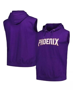 Мужская фиолетовая толстовка с капюшоном Phoenix Suns Jersey Muscle Fanatics