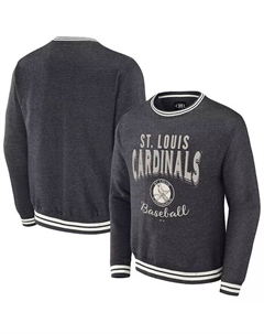 Мужская коллекция Darius Rucker от Heather Charcoal, состаренная толстовка-пуловер в винтажном стиле St. Louis Cardinals Fanatics