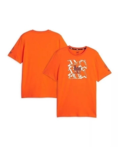 Мужская оранжевая футболка с принтом Manchester City FtblCore Puma