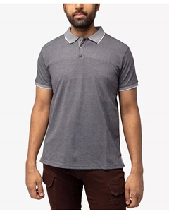 Мужское поло X-Ray с коротким рукавом из пике с отделкой, черный Xray