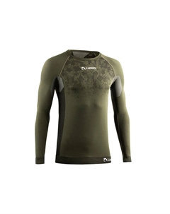 Футболка Win Long Sleeves унисекс терморегулирующая, военный зеленый Lurbel