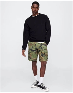 Мужские шорты-бермуды с застежкой-молнией и карманами, цвет Kaki Gap