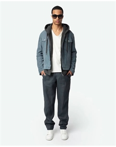 Мужские брюки Pix 100% лен, средний размер, светло-зеленый Zadig&voltaire