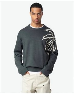 Мужской свитер Marko с длинными рукавами, светло-зеленый Zadig&voltaire