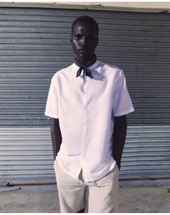 Льняная рубашка, белый Сфера