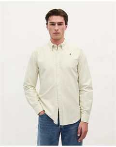 Мужская полосатая хлопковая рубашка, желтый Scalpers