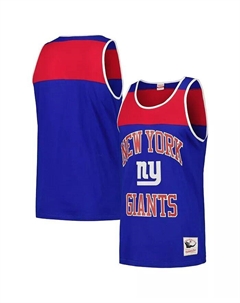 Мужская майка-топ Royal, Red New York Giants Heritage Colorblock Mitchell and ness