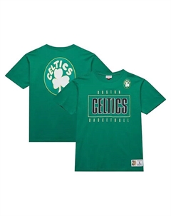Мужская футболка Kelly Green Boston Celtics Hardwood Classics Team OG 2.0 Premium Vintage Logo Mitchell and ness