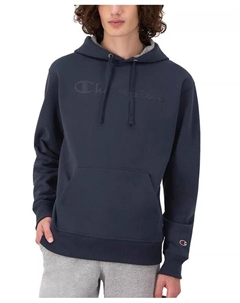 Мужской пуловер с капюшоном и логотипом, синий Champion