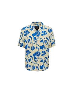 Двухцветная вискозная рубашка Only & sons