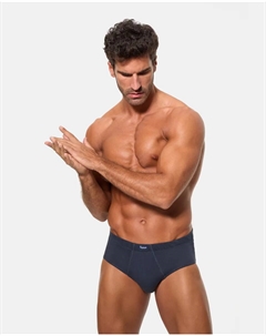 Мужские открытые трусы из мягкого хлопка, темно-синий Abanderado