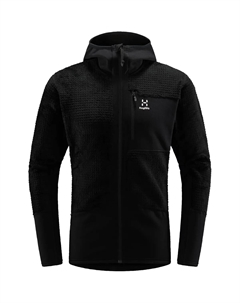 Мужская флисовая кофта ROC Spitz Mid Hood, черный Haglöfs