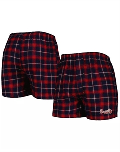 Мужские темно-синие, красные фланелевые боксеры Atlanta Braves Ledger Concepts sport