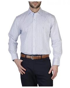 Рубашка из поплина стрейч с длинными рукавами, белый Tailorbyrd