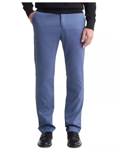 Мужские облегающие современные брюки-чиносы стрейч, синий Calvin klein