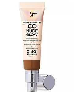 Легкая тональная основа CC+ Nude Glow + сыворотка для сияния SPF 40, цвет Neutral Rich It cosmetics