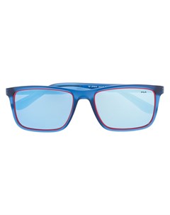 Fila солнцезащитные очки в прямоугольной оправе 54 синий Fila