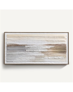 Картина из бумажной аппликации Haitan бежевый Laredoute