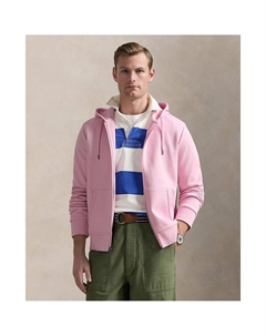 Свитшот с капюшоном на молнии технология Double Knit Tech розовый Laredoute