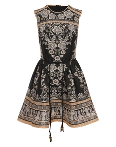 Платье изо льна и шелка Zimmermann