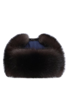 Шапка кашемировая с мехом соболя Bos bison