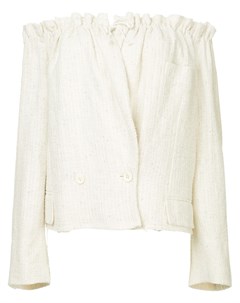 Укороченный пиджак со спущенными плечами Comme des garçons pre-owned