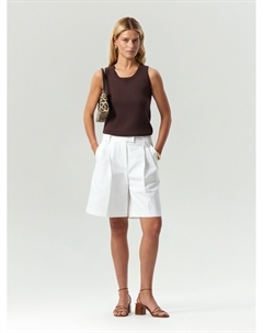 Шорты с защипами из 100% хлопка Emka