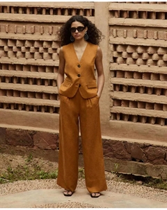 Широкие брюки из тенселя, оранжевый Сфера