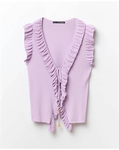 Топ с оборками, лиловый Сфера