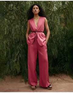 Широкие брюки из тенселя, розовый Сфера