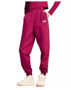 Женские спортивные штаны из флиса с вышитым логотипом, розовый Puma