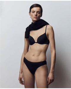 Бюстгальтер пуш-ап из микрофибры, черный Сфера