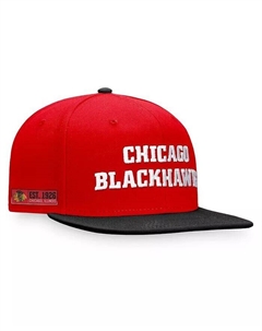 Мужская красно-черная бейсболка Chicago Blackhawks Iconic с цветными блоками Snapback, красный Fanatics