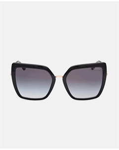 Женские солнцезащитные очки-бабочки с черными градиентными линзами, черный Guess