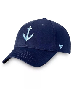 Мужская темно-синяя кепка с регулируемым логотипом Deep Sea Seattle Kraken Core Fanatics