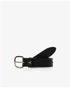 Ремень EYELET с отделкой из черепа бежевого цвета, черный Scalpers