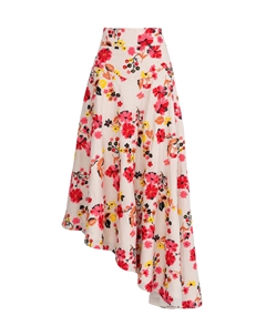 Асимметричная юбка из льна с вышивкой Without fail