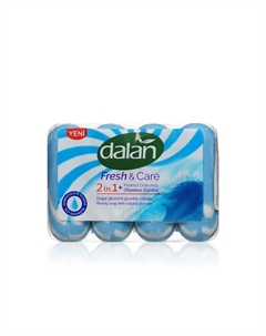 Мыло туалетное Fresh & Care 2 в 1 " Ocean breeze " 4*90г Dalan