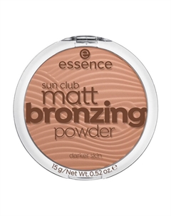 Пудра - бронзатор для лица Sun Club Matt Bronzing Powder 02 15г Essence