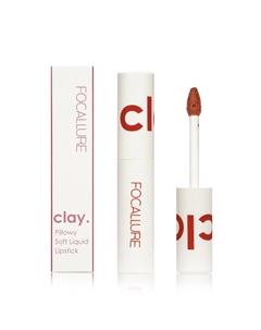 Суперстойкая жидкая помада для губ Clay Pillowy Soft Liquid Lipstick 101 2г Focallure