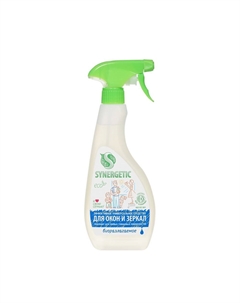 Биоразлагаемое средство для мытья стекол и зеркал 500мл Synergetic
