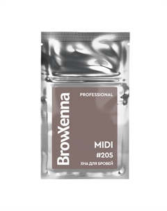 Хна для бровей: цвет Темно-русый #205 (3 г), Brow Xenna Dark Blonde #205 Refill, произв. Browxenna