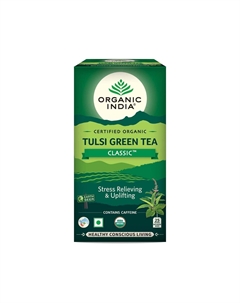 Зеленый чай с Тулси (25 пак, 1,74 г), Tulsi Green Tea Classic, произв. Organic india