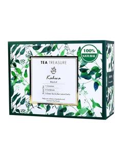 Зеленый чай Кахва (18 пак, 2 г), Kahwa Green Tea, произв. Tea treasure