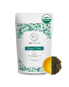 Зеленый чай с Тулси (100 г), Super Tulsi Green Tea, произв. Tea treasure
