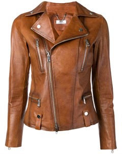 Desa 1972 приталенная байкерская куртка 36 коричневый Desa 1972