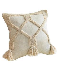 Наволочка декоративная Кисточки-1 45х45см бежевая, арт. HPW0125A-A Todelia