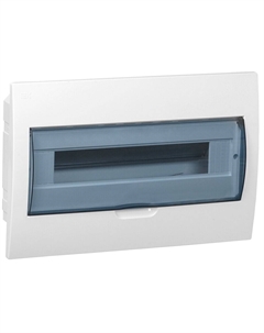 Щит распределительный встраиваемый Krepta 3 ЩРВ-П-18 пластиковый IP41 252х398х87 мм прозрачная дверь Iek